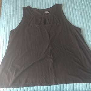 Lane Bryant Black Cutout Tank